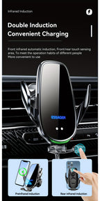 Essager Qi 15W Wireless Charger Car Phone Holder In Car Air Vent Mount For  14 13 12 X Pro Max Xiaomi Fast Charging Car Accessories, Office Accessories, School Supplies, Perfect Gift For Christmas Birthday