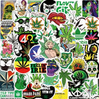 100pcs Leaves Stickers For Water Bottles, Vinyl Waterproof Stickers For Laptop, Skateboard, Computer,  Bike Stickers For Teens Kids Girls Adults