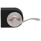 Balboa Satin Nickel Right-Handed Dummy Door Lever with Microban Antimicrobial Technology