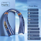 Portable Hanging Neck Fan USB Handheld Silent Small Electric Fan Multi-functional Leafless Mini With Lighting LED Digital Display