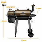 ZPG-450A Pellet Grill & Smoker 8 in 1 BBQ Grill Auto Temp Control