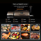 ZPG-450A Pellet Grill & Smoker 8 in 1 BBQ Grill Auto Temp Control