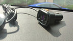 81W Fast Car CharThe Front And Rear Of The 6-port Expansion Car Are Charged Simultaneously 1 Type-C 2 USB 59.06inch Extension Cable Anti-slip Clamp