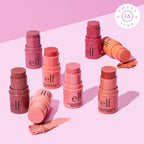 e.l.f. Monochromatic Multi Stick, Luxuriously Creamy &amp; Blendable Color, For Eyes, Lips &amp; Cheeks, Glimmering Guava, 0.155 Oz (4.4g)