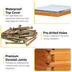 Bee Hive 10 Frame Bee Hives and Supplies Starter Kit, Bee Hive for Beginner, Honey Bee Hives Includes 1 Deep Bee Boxes, 1 Bee Hive Super with Beehive Frames and Foundation