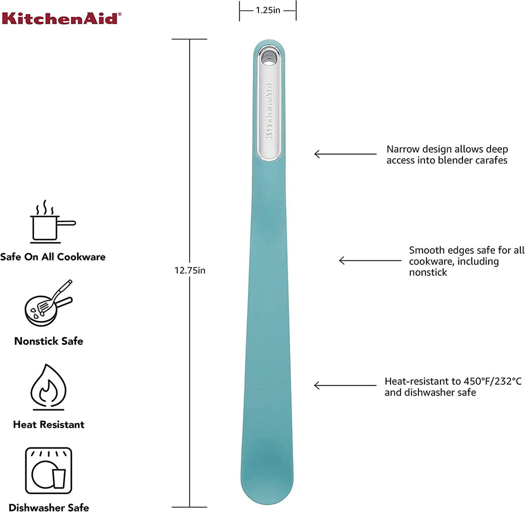KitchenAid Classic Blender Spatula, 12-3/4 inches, Aqua Sky