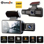 Dual Lens Dash Cam: Get Crisp 1080P Video Recording Day &amp; Night - 3.16 Wide Angle View!
