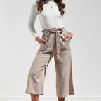loose high waist wide leg trousers