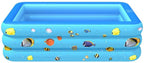 Zcm Inflatable Pool Rectangular Inflatable Swimming Pool Family Home Outdoor Backyard Summer Pool Water Party for Kids Infant Swimming (Color : 130CM 3 Layer)