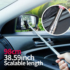 Portable Rearview Mirror Wiper Retractable Car Window Cleaning Brush With SponCleaner Remover