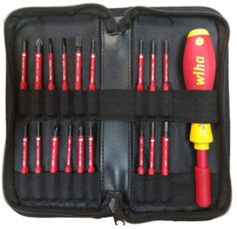 Driver Set; Interchangeable; Insulated; SlimLine; Blade; 19 Piece