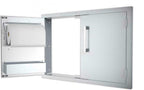 B-DD42 Double Raised Doors for Stone Island with Shelves, 42-Inch