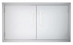 B-DD42 Double Raised Doors for Stone Island with Shelves, 42-Inch