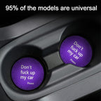 8sanlione Car Cup Coaster, 4Pcs 2.75 Inch Auto Cup Holder Insert Coasters, Anti-Slip Waterproof Embedded Drink Mat, Automotive Interior Accessories for Men and Women (D Deep Purple/4PCS)