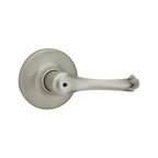 Dorian Satin Nickel Privacy Bed/Bath Door Lever with Microban Antimicrobial Technology