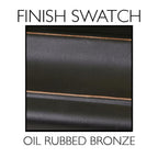 Terrace Oil Rubbed Bronze Privacy Bed/Bath Door Knob with Universal 6-Way Latch (12-Pack)