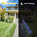 Solar Garden Lights Solar Firework Lights, 8-Mode Lighting Solar Lights Outdoor Waterproof For Garden Patio Walkway Pathway Party Wedding Decorative