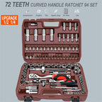 YUOP Hand Tools Socket Set Universal Car Repair Tool Ratchet Set Torque Wrench Combination Bit A Set of Keys Multifunction Tools (Color : 82pcs)