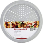 KitchenAid Nonstick Aluminized Steel Pizza Crisper, 14-Inch, Silver