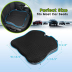 Dreamer Car Wedge Seat Cushion for Car Seat Driver/Passenger- Car Seat Cushions for Driving Improve Vision/Posture - Memory Foam Car Seat Cushion for Hip Pain (Mesh Cover,Black)