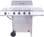 463352521 Performance 4-Burner Cart Style Liquid Propane Gas Grill, S