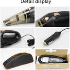 Car Vacuum Cleaner Car Accessories Small 12V High Power Handheld Portable Car Vacuum Cord &amp; Bag Detailing Kit Essentials For Travel, RV Camper