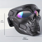 Skull Mask, Tactical Full Face Protection Outdoor Cycling Windproof Goggles, Sports &amp; Outdoor Supplies Cross-country Motorcycle Goggles Sports Riding