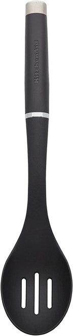 KitchenAid KO004OHOBA Gourmet Nylon Slotted Spoon, One Size, Black