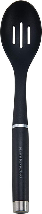 KitchenAid KO004OHOBA Gourmet Nylon Slotted Spoon, One Size, Black