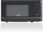 Walsh WSCMS311BK-10 Countertop Microwave Oven, 6 CooPrograms LED Lighting Push Button, 1.1 Cu.Ft/1000W, Black