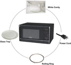 Walsh WSCMS311BK-10 Countertop Microwave Oven, 6 CooPrograms LED Lighting Push Button, 1.1 Cu.Ft/1000W, Black