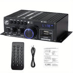 High Quality 1 Set 800W 2 Channel BT Mini HIFI Power Amplifier Audio Stereo Amp Home Car FM