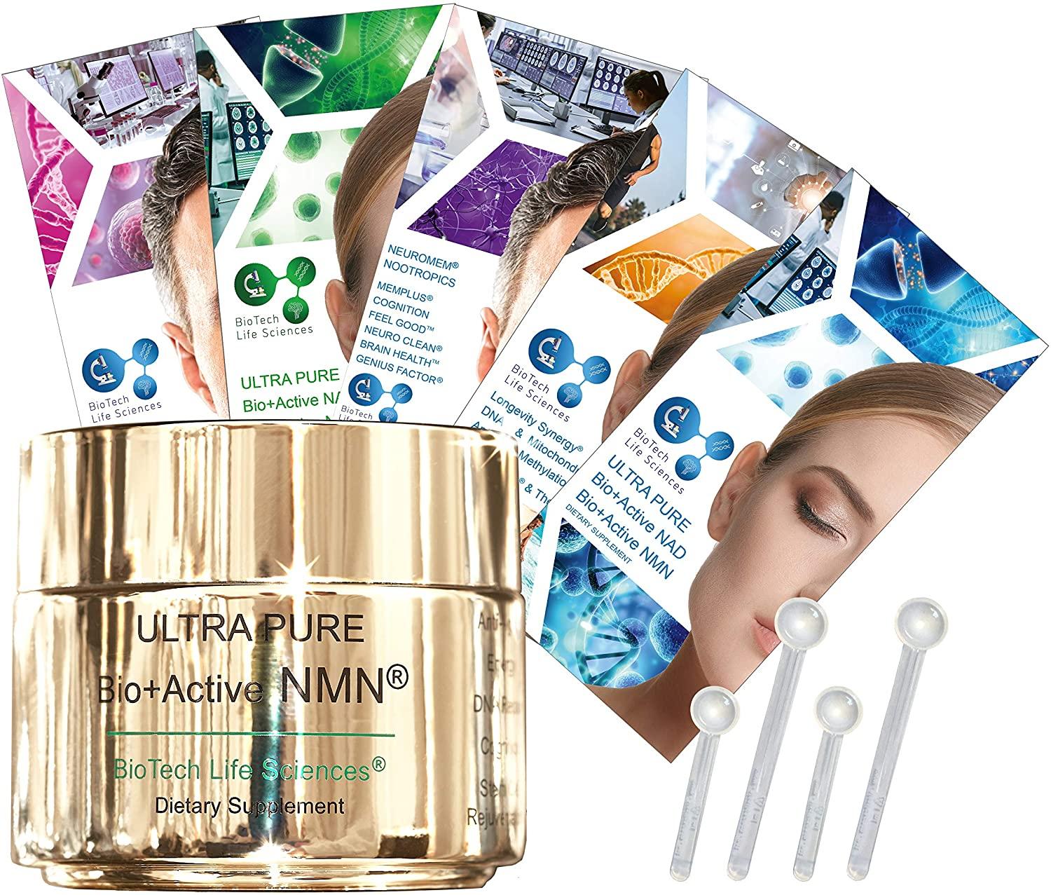 Ultra Pure NMN 100g + Delicious Citrus (Pharmaceutical Purity >99.5%) - Increase Energy & Reduce Fatigue, Restore Hair Color & Thickness, Anti-Aging (NMN 100)