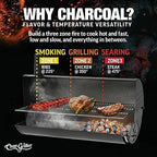 2137 Outlaw Charcoal Grill 950 Square Inch Black
