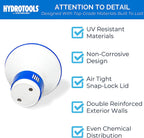 HYDROTOOLS BY SWIMLINE 8715 Mini Chemical Dispenser For Spas and Personal Pools| Compatible With Bromine &amp; Chlorine Supports 1’’ Tablets | Adjustable Control Ring For Customizable Flow Rate