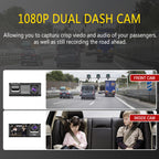 Dash Cam For Cars,Front And Inside,1080P Dual Camera With IR Night Vision,Loop Recording,Car DVR Camera With 2 Inch IPS Screen,car Dashboard Video Cam