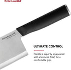 KitchenAid Classic 4 Piece Steak Knife Set, 4.5-Inch, High-Carbon Japanese Steel Blades, Sharp Kitchen Knife Set, Black