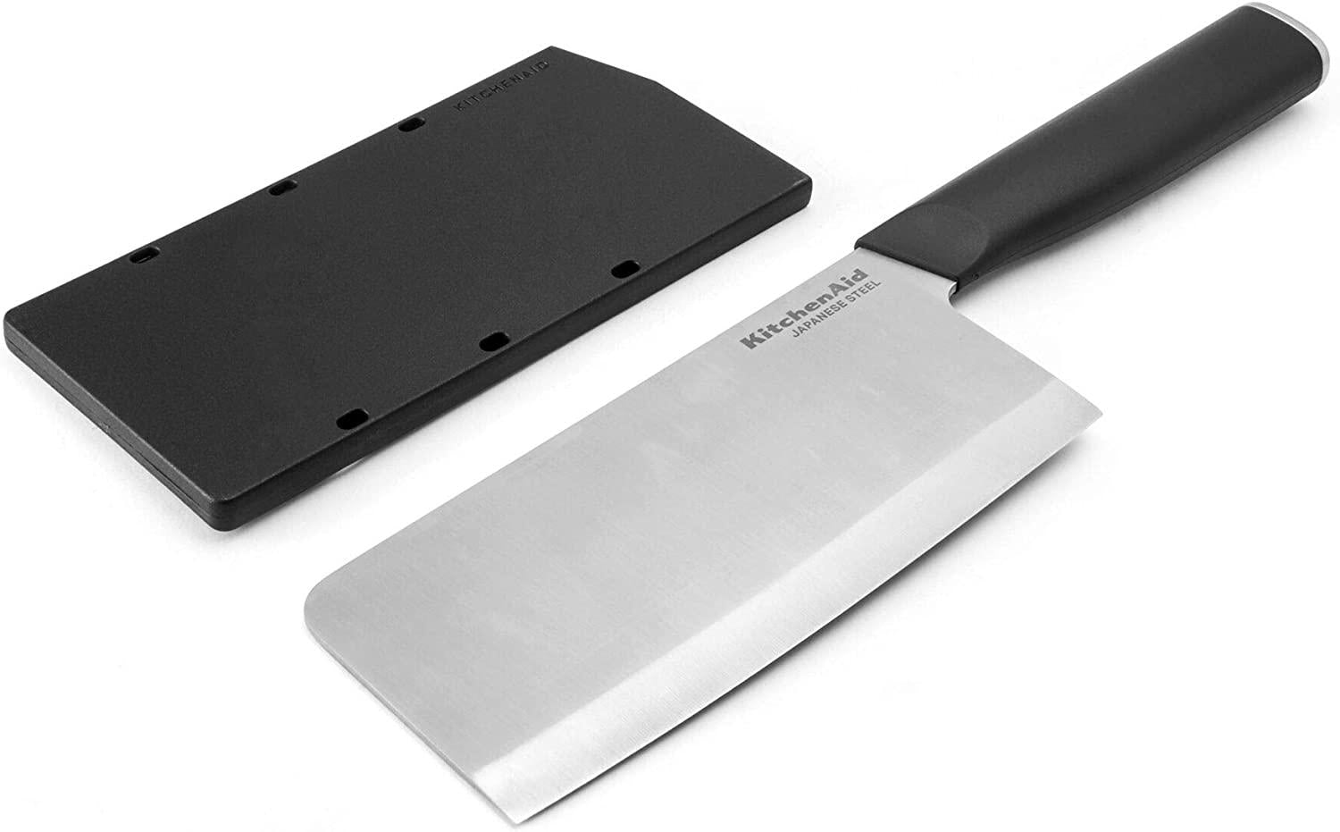 KitchenAid Classic 4 Piece Steak Knife Set, 4.5-Inch, High-Carbon Japanese Steel Blades, Sharp Kitchen Knife Set, Black