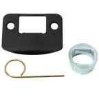 Flair Aged Bronze Privacy Bed/Bath Door Lever with Brookshire Trim