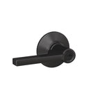 Custom Latitude Matte Black Keyed Entry Door Lever