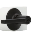 Custom Latitude Matte Black Keyed Entry Door Lever