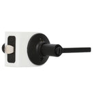 Custom Latitude Matte Black Keyed Entry Door Lever