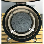 Vision Icon 101 Electric and Charcoal Kamado Grill in Black