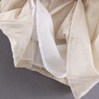 elegant linen sleeveless dress