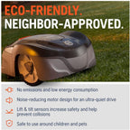 Husqvarna Automower® 115H Connect/4G Robotic Lawn Mower, Small – Medium Yards (0.4 Acres)