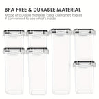 Organize Your Kitchen Pantry With This 4/7-Piece Airtight Food StoraContainer Set - BPA Free, Dishwasher Safe, And Includes Labels!