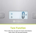 Etekcity Food Kitchen Scale, Digital Grams and Ounces for Weight Loss, Baking, Cooking, Keto and Meal Prep, Large, Silver Stainless Steel