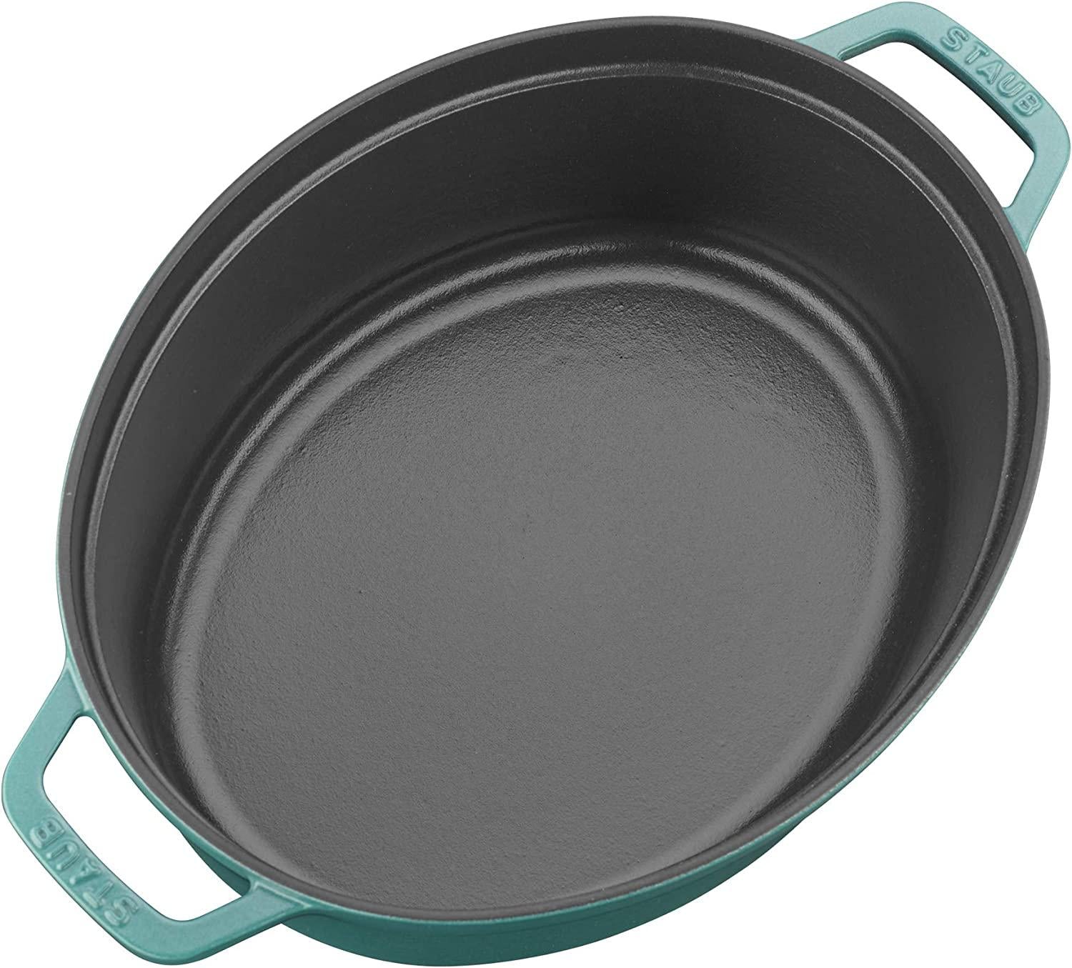 Staub Cast Iron 5.75-qt Coq au Vin Cocotte - Turquoise, Made in France