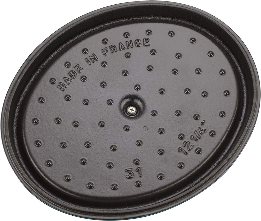 Staub Cast Iron 5.75-qt Coq au Vin Cocotte - Turquoise, Made in France
