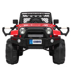 UBesGoo 12V Kids Battery Powered Electric Red 4-Wheeler Ride-On Car with LED Headlights, Music, Remote Control - Red